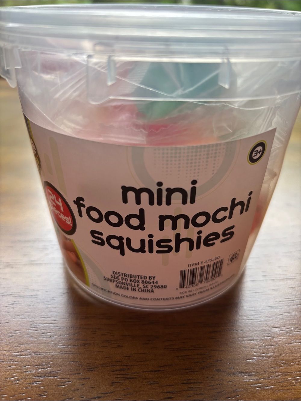 Mini Food Mochi Squishies - Assorted Pink, Red, White, Yellow, Black Fun Pack - Picture 5 of 5